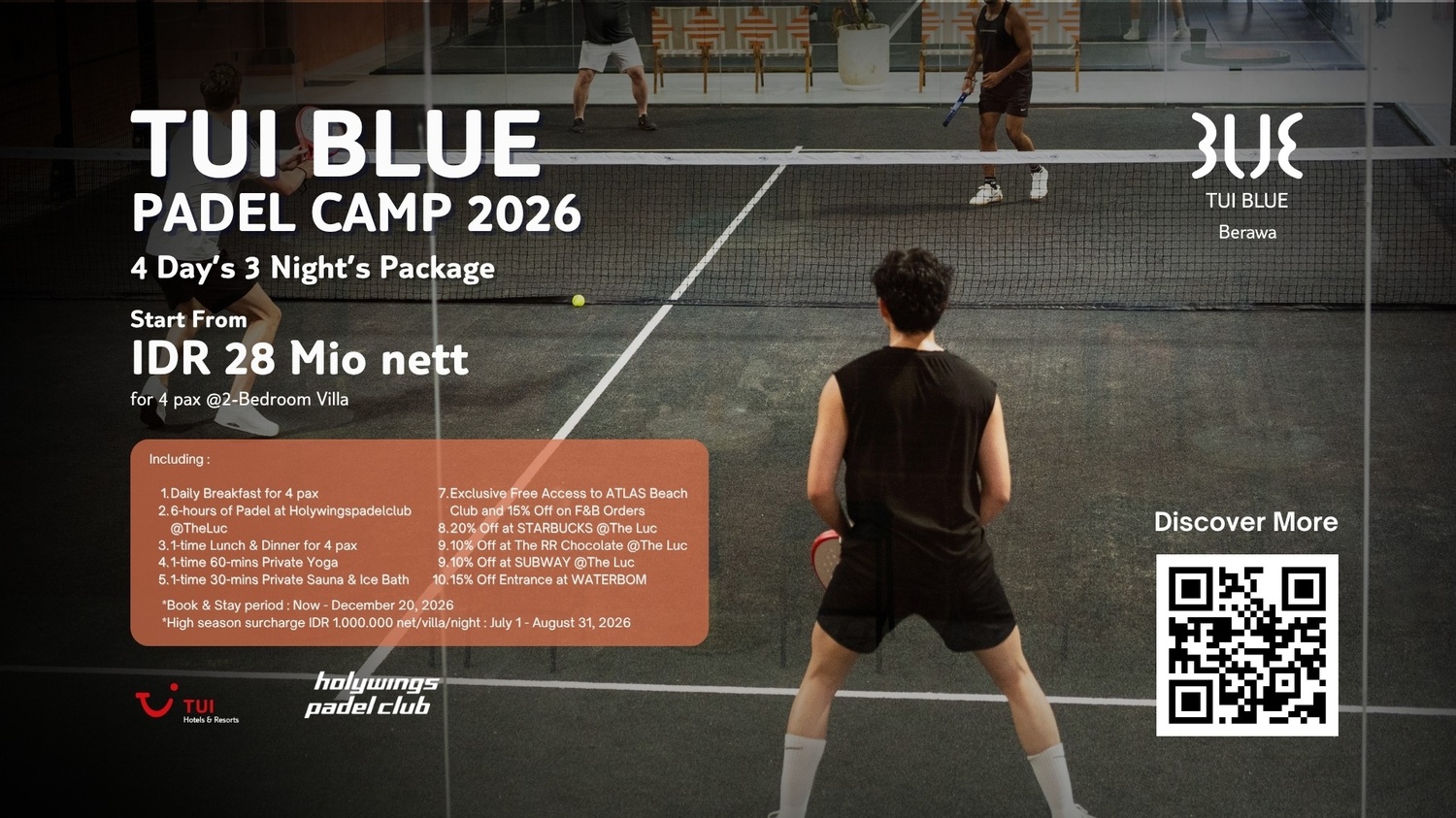 TUI BLUE Berawa Padel Camp | 5 Stars Hotel In Berawa Canggu Bali